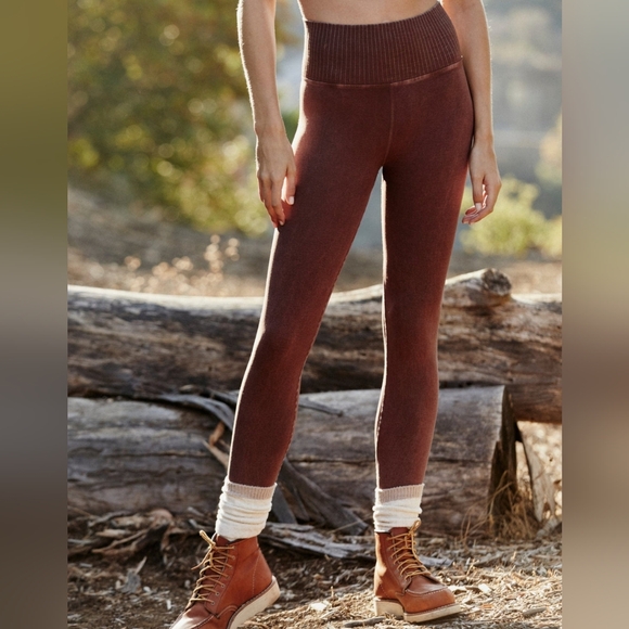 GUC Free People Movement| Good Karma 7/8 Leggings| W Sz M/L| Nutmeg 🍂 - Picture 2 of 12